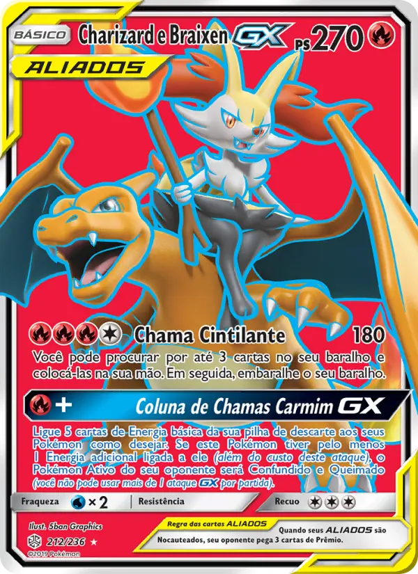 Charizard e Braixen GX