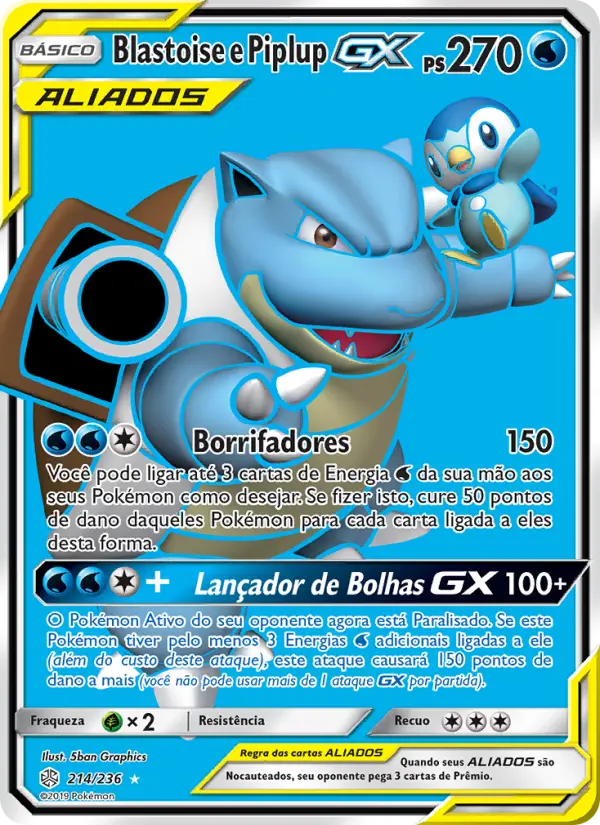 Blastoise e Piplup GX