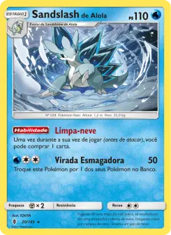 Sandslash de Alola – Carta Pokémon TCG