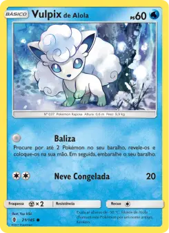 Vulpix de Alola – Carta Pokémon TCG