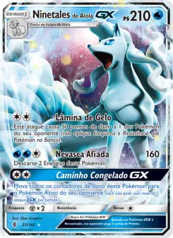 Ninetales de Alola GX – Carta Pokémon TCG