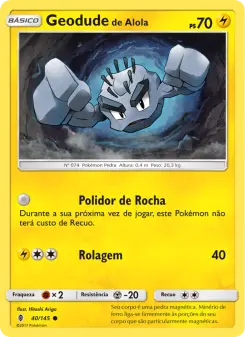 Geodude de Alola – Carta Pokémon TCG