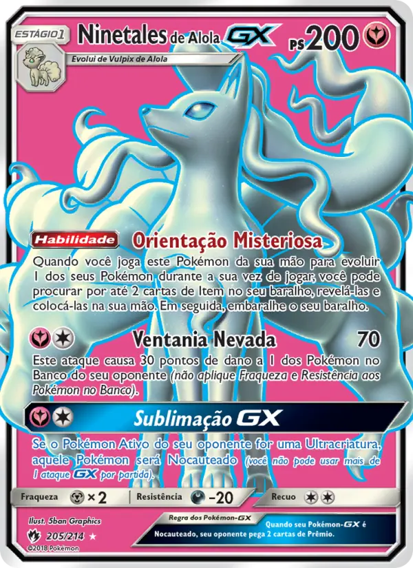 Ninetales de Alola GX