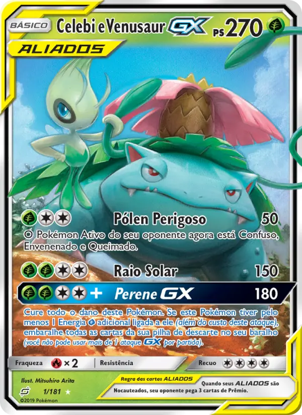 Celebi e Venusaur GX