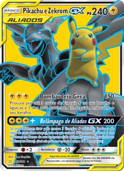 Pikachu e Zekrom GX