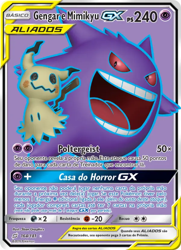 Gengar e Mimikyu GX