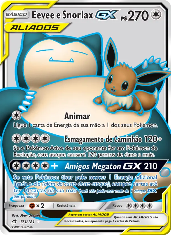 Eevee e Snorlax GX