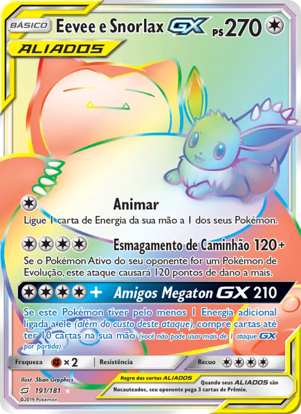Eevee e Snorlax GX