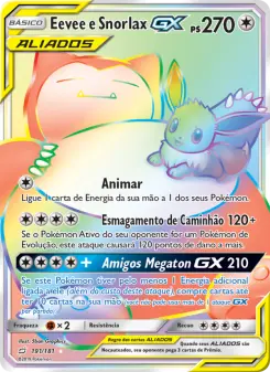 Eevee e Snorlax GX