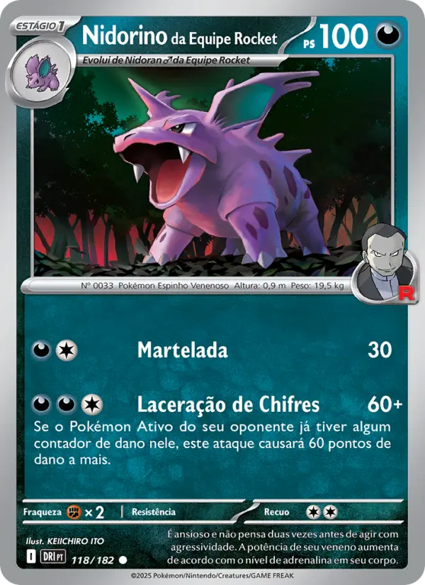Nidorino da Equipe Rocket