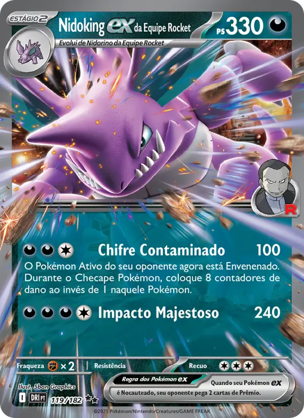 Nidoking ex da Equipe Rocket