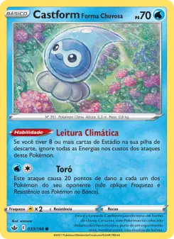 Castform Forma Chuvosa