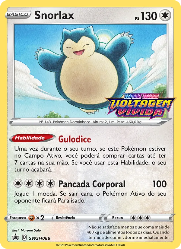 Snorlax SWSH068/307 ESES Promos