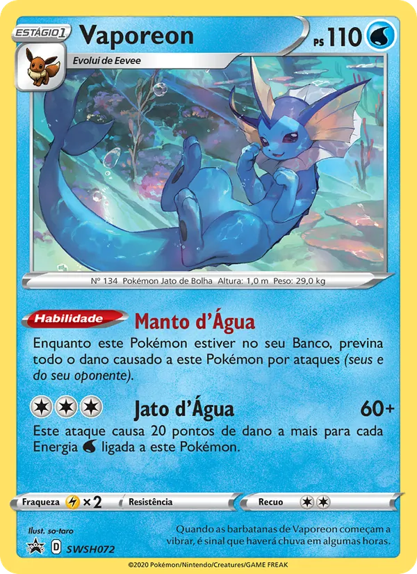 Vaporeon, ESES Promos SWSH072