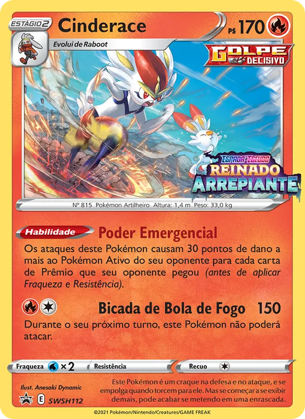 Cinderace SWSH112/307 ESES Promos