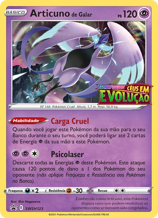Articuno de Galar SWSH123/307 ESES Promos