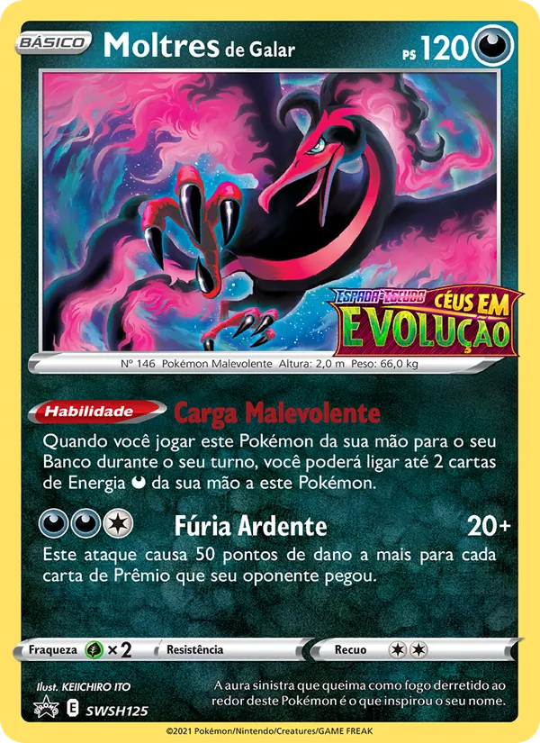 Moltres de Galar SWSH125/307 ESES Promos