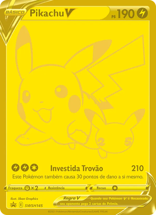 Pikachu V SWSH145/307 ESES Promos