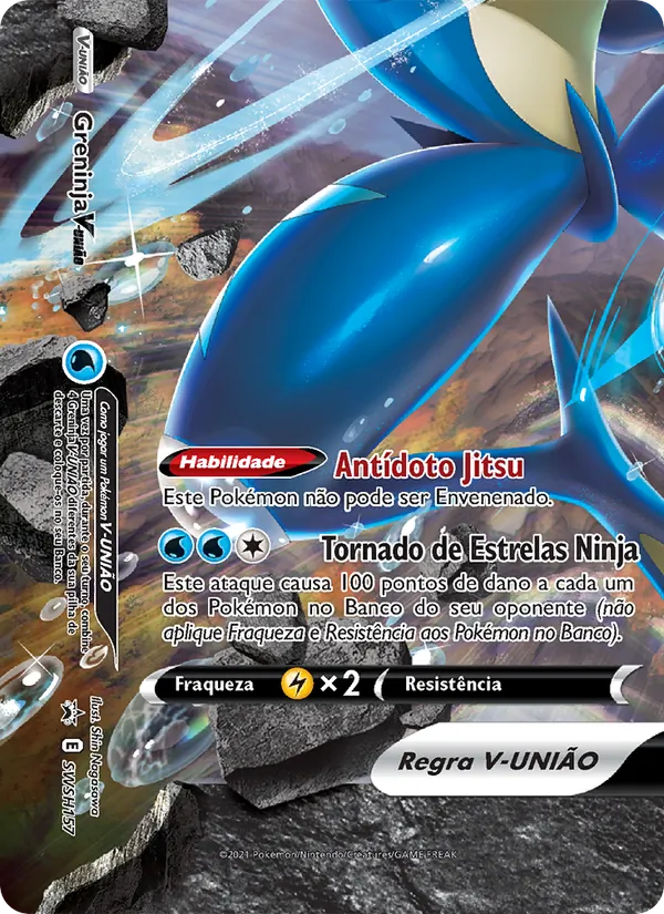 Greninja V-UNIÃO SWSH157/307 ESES Promos