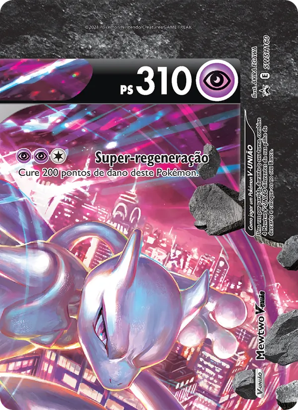 Mewtwo V-UNIÃO SWSH160/307 ESES Promos
