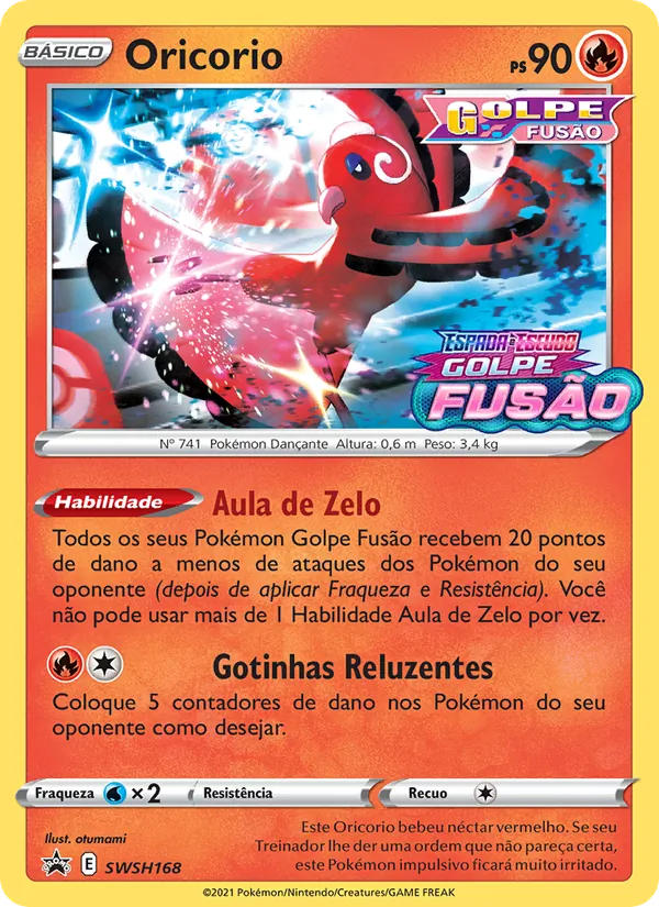 Oricorio SWSH168/307 ESES Promos