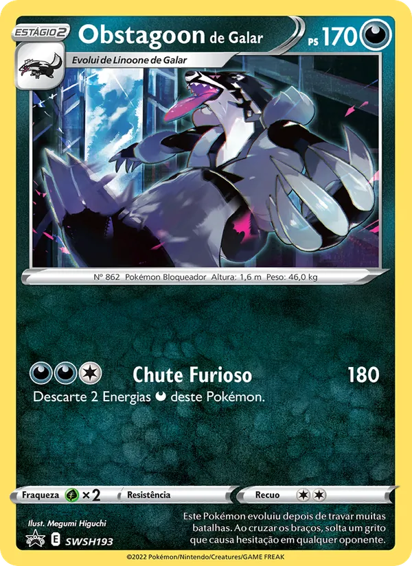 Obstagoon de Galar SWSH193/307 ESES Promos