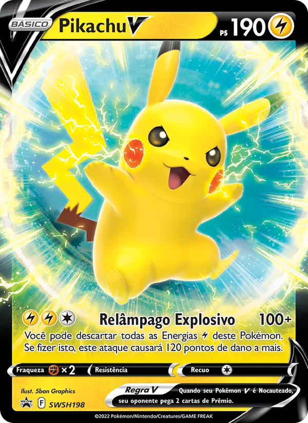 Pikachu V SWSH198/307 ESES Promos