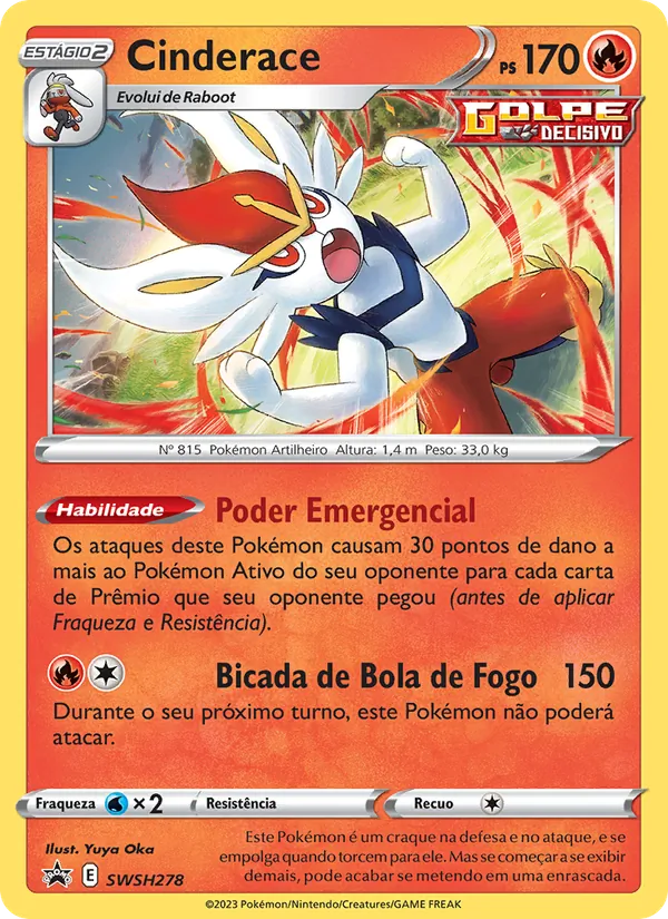Cinderace SWSH278/307 ESES Promos