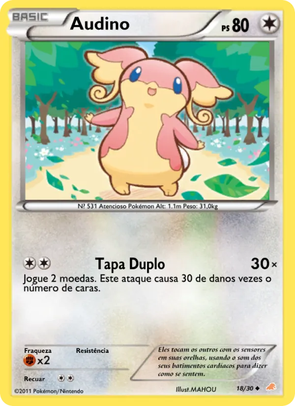 Audino, BW trainer Kit (Excadrill) 18