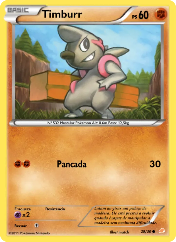 Timburr, BW trainer Kit (Excadrill) 29