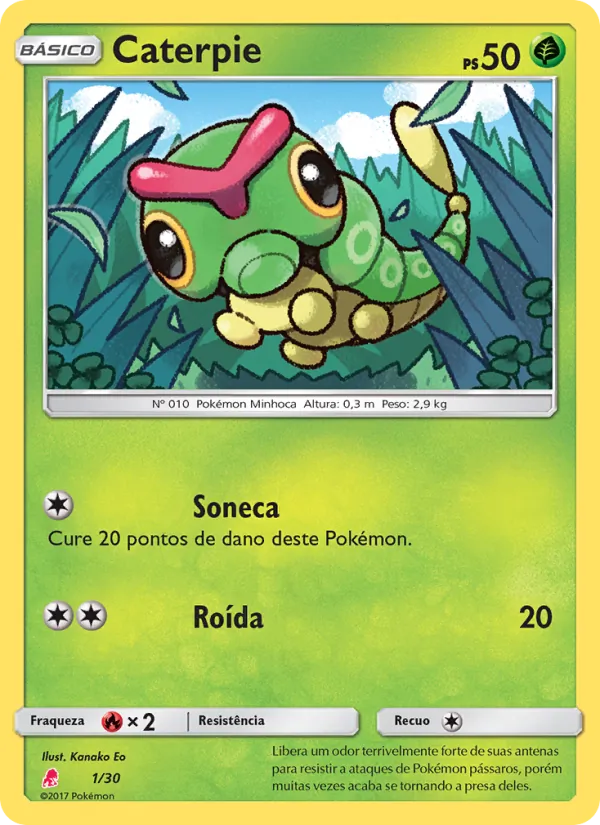 Caterpie, SM trainer Kit (Lycanroc) 1
