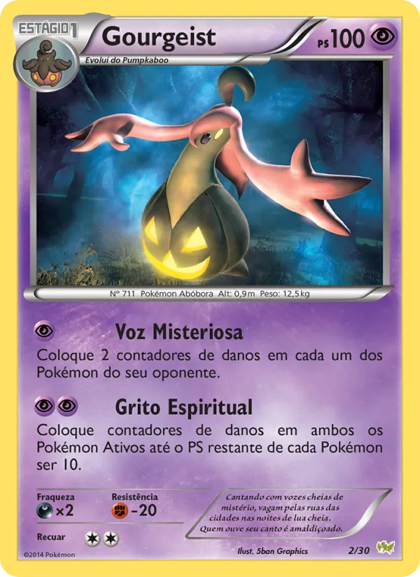 Gourgeist, XY trainer Kit (Noivern) 2