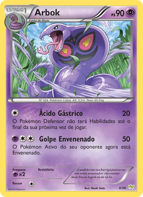 Arbok, XY trainer Kit (Noivern) 3