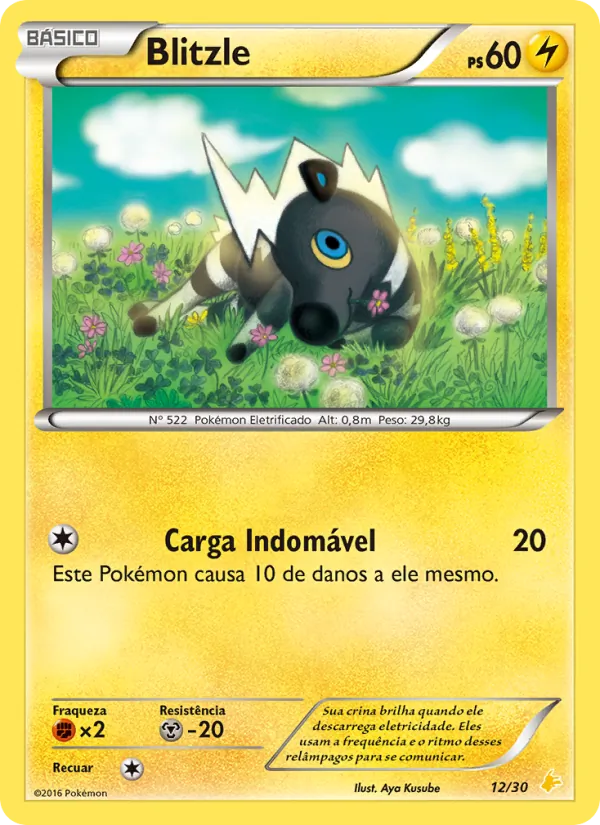 Blitzle, XY trainer Kit (Pikachu Libre) 12