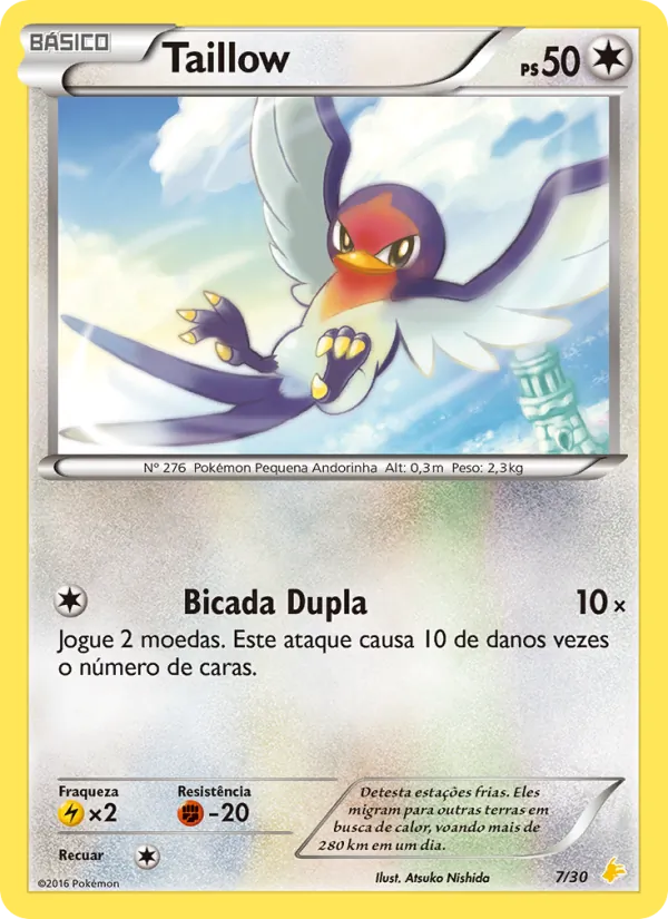 Taillow, XY trainer Kit (Pikachu Libre) 7