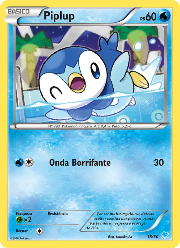 Piplup, XY trainer Kit (Suicune) 16