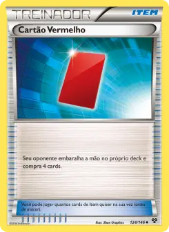 Cartão Vermelho – Carta Pokémon TCG