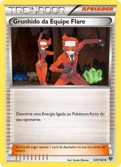 Grunhido da Equipe Flare – Carta Pokémon TCG