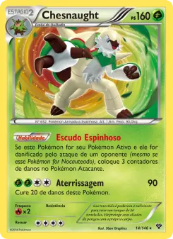 Chesnaught – Carta Pokémon TCG