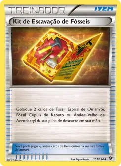 Kit de Escavação de Fósseis – Carta Pokémon TCG