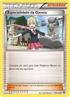 Especialidade da Garota – Carta Pokémon TCG