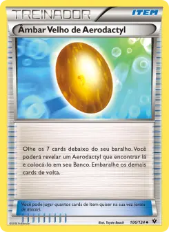 Âmbar Velho de Aerodactyl – Carta Pokémon TCG