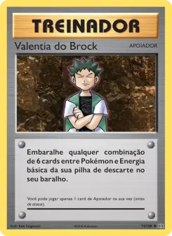 Valentia do Brock – Carta Pokémon TCG