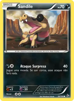 Sandile – Carta Pokémon TCG