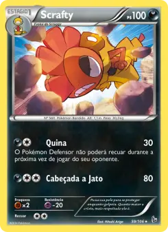 Scrafty – Carta Pokémon TCG