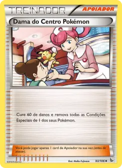 Dama do Centro Pokémon – Carta Pokémon TCG