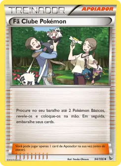 Fã Clube Pokémon – Carta Pokémon TCG