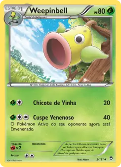 Weepinbell – Carta Pokémon TCG