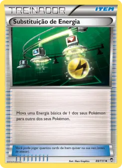 Substituição de Energia – Carta Pokémon TCG