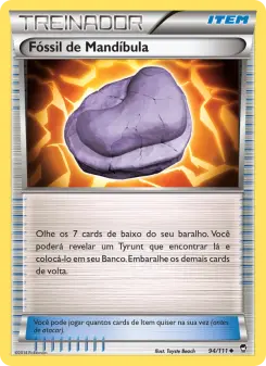 Fóssil de Mandíbula – Carta Pokémon TCG